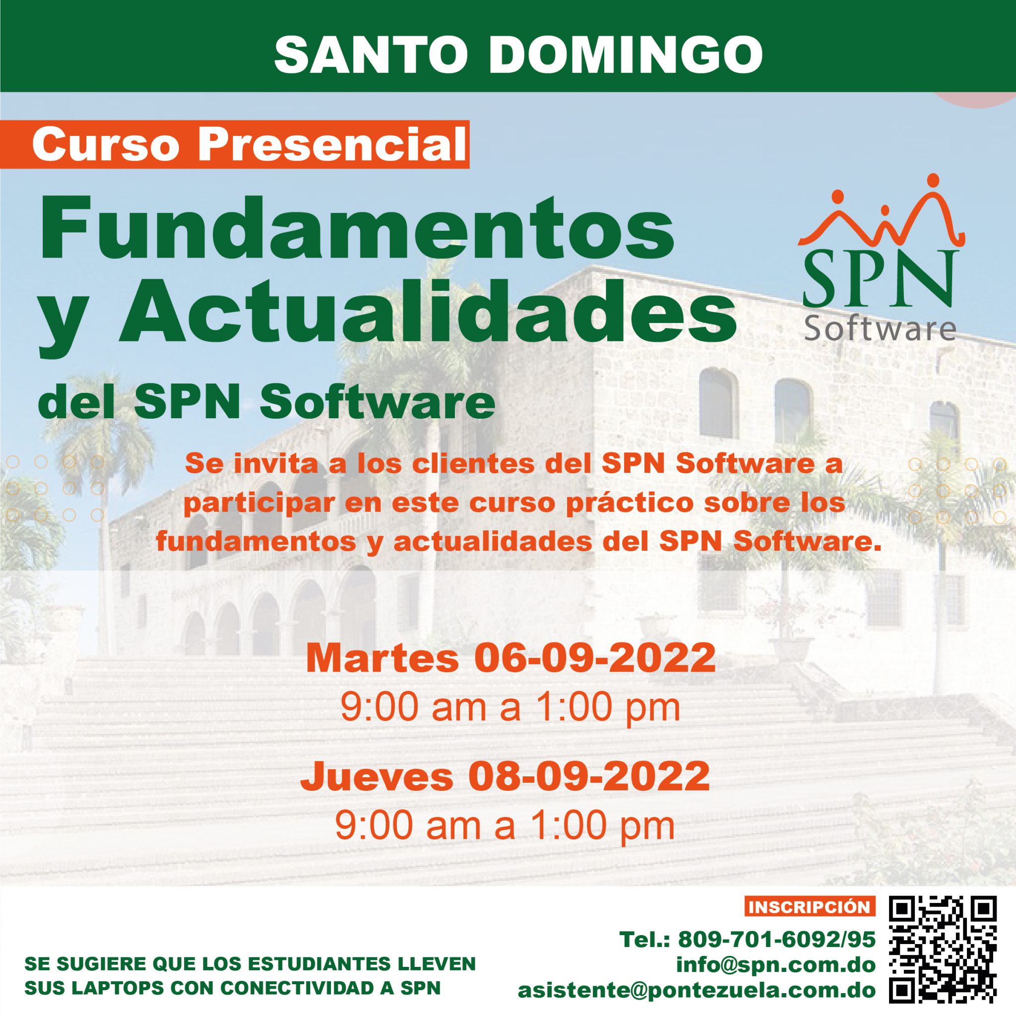 Curso Presencial: Fundamentos y Actualidades del SPN Software – Santo 